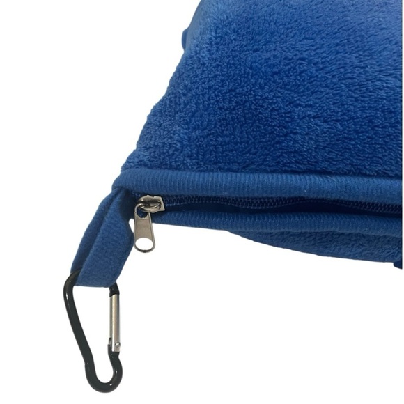 Blue Hills plush travel blanket EUC - Picture 4 of 7